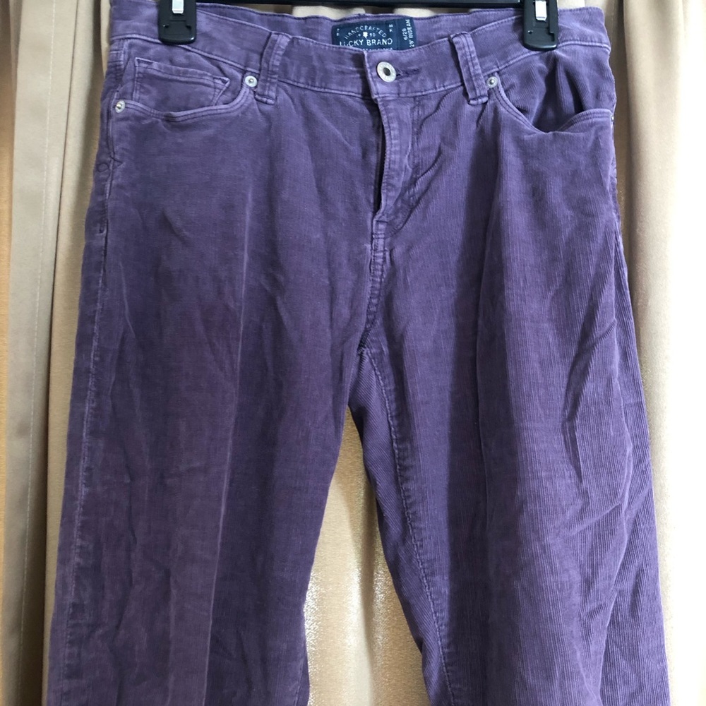 Lucky Brand Corduroy Skinny Purple Pants - Picture 4 of 9